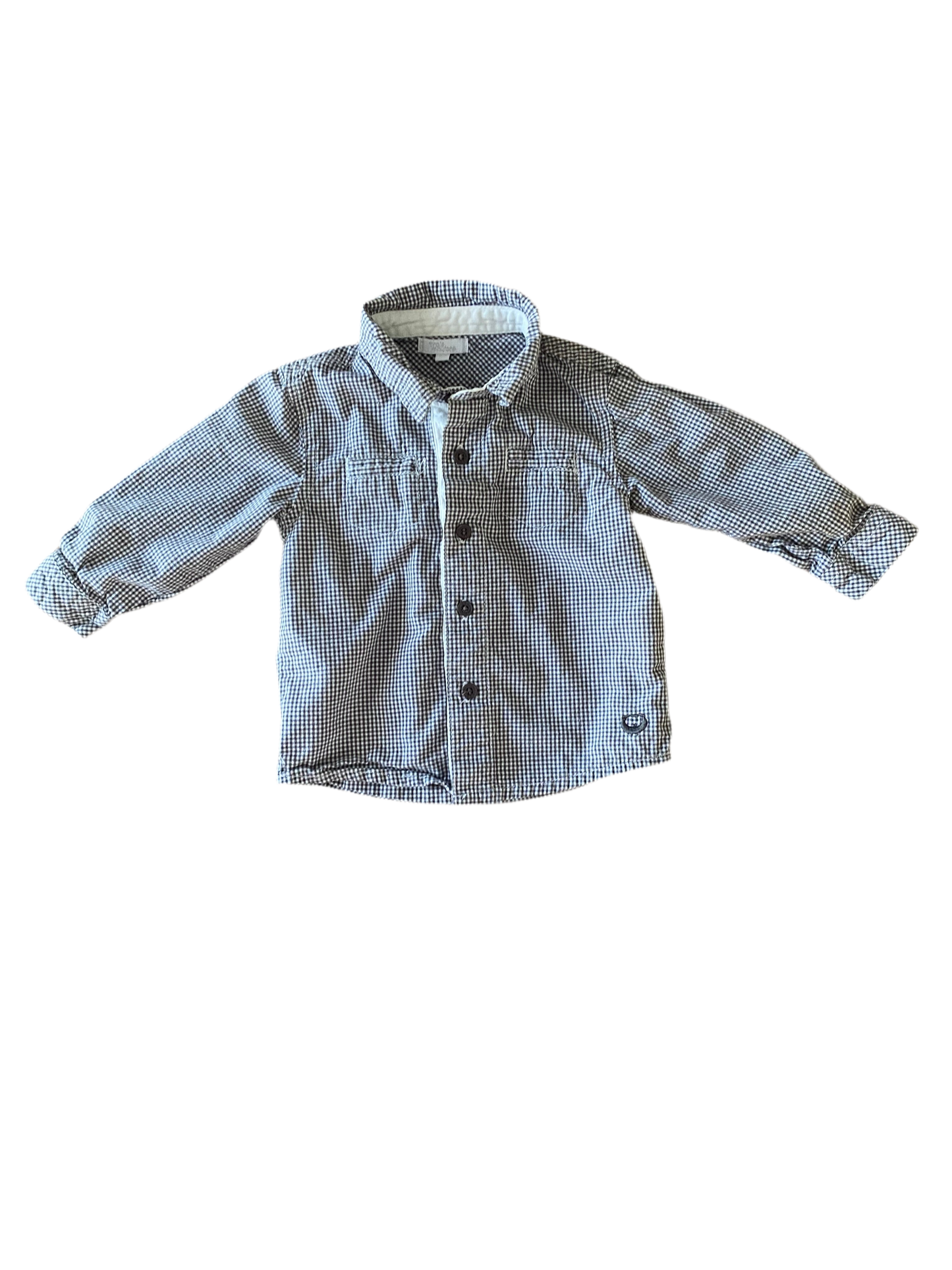 Chemise Trois moutons 9 mois *IMPARFAITE*