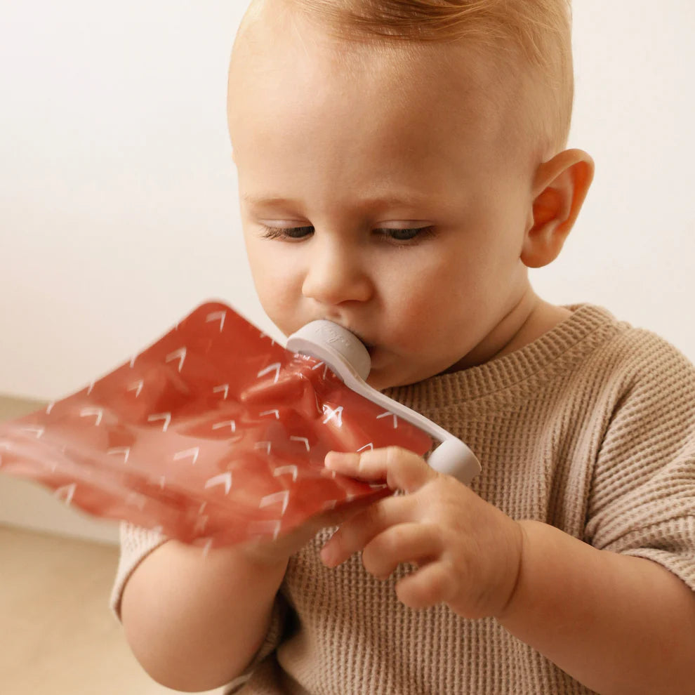 Becs anti-versements pour pochettes alimentaires (2 unités) sans dégât