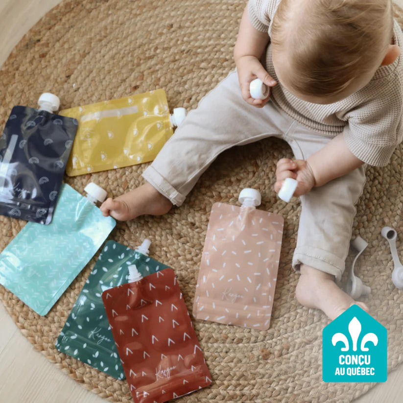 Pochettes Alimentaires Réutilisables BOHO (ensemble de 6)