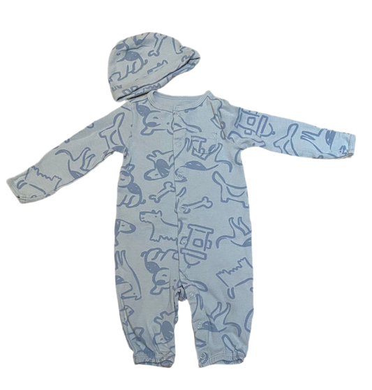 Pyjama avec chapeau 3 mois