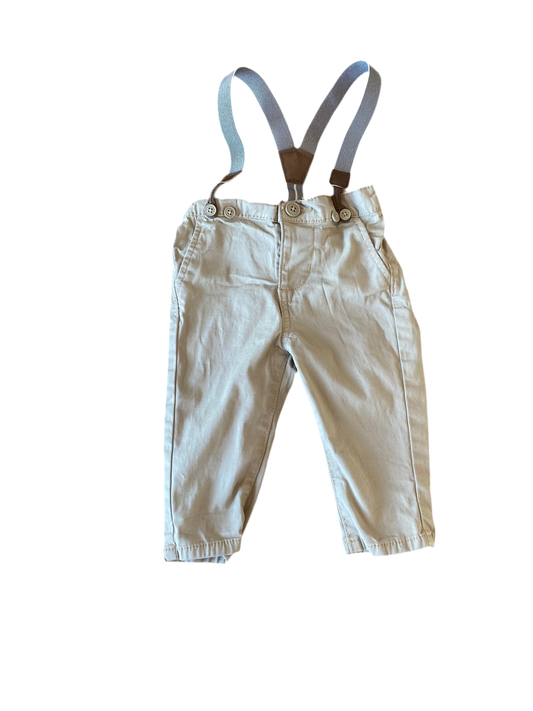 Pantalon et bretelle 9 mois