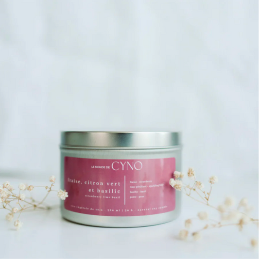 PRÉCOMMANDE - Bougie | Fraise, citron vert et basilic