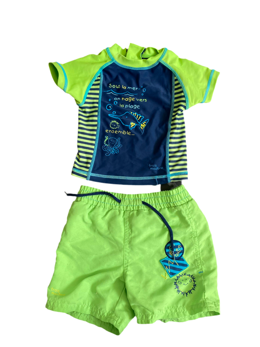 Trois moutons | Maillot 2 pièces 6 mois