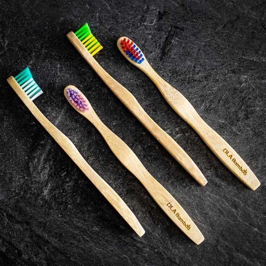 Brosse à dent pour enfant Vert-Jaune