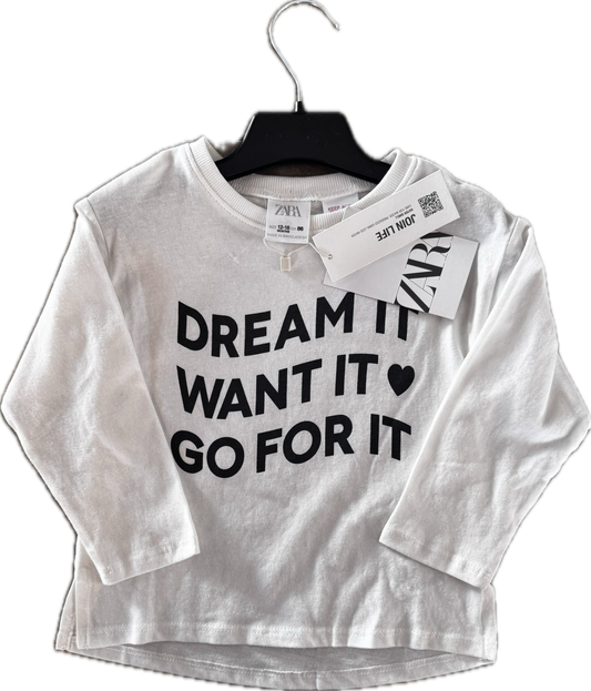 T-Shirt Zara NEUF 12-18M