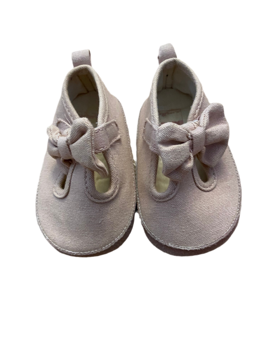 Soulier ballerine rose 3-6 mois