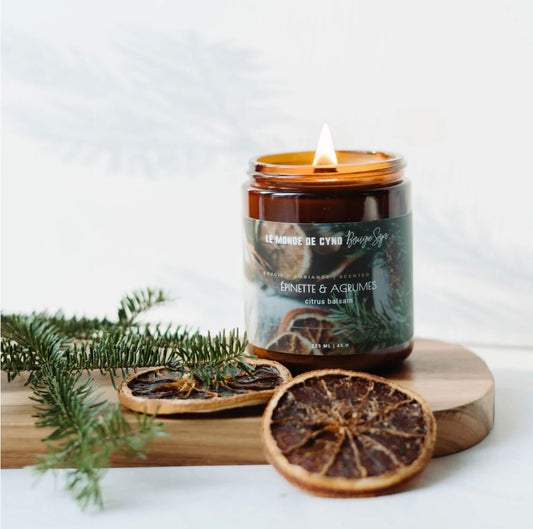PRÉCOMMANDE - Bougie | Épinette et agrumes