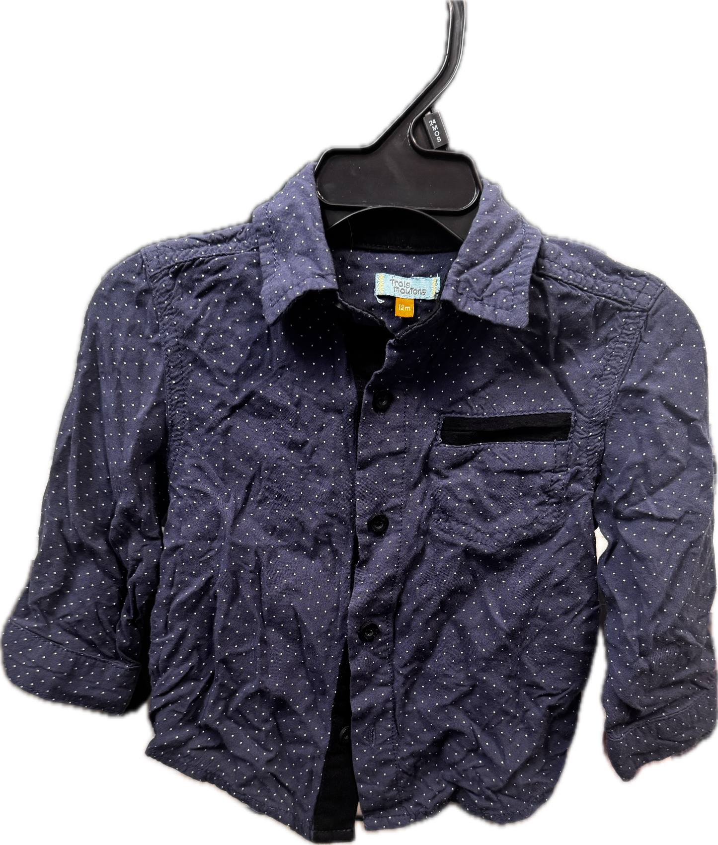 Trois moutons | Chemise 12 mois