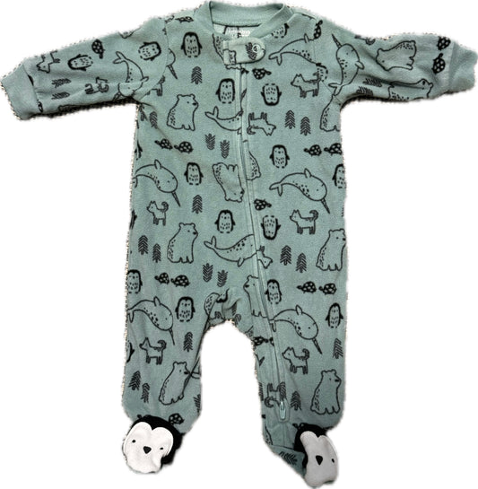 Pyjama molletonné 0-3 mois