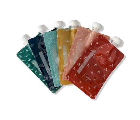 Pochettes Alimentaires Réutilisables BOHO (ensemble de 6)